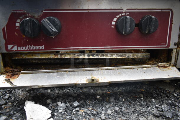 Southbend Stainless Steel Commercial Countertop Natural Gas Powered 6 Burner Range. - Image 5 of 7