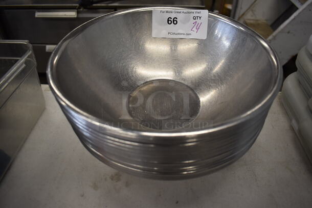 24 Metal Bowls. 12.25x12.25x4. 24 Times Your Bid!