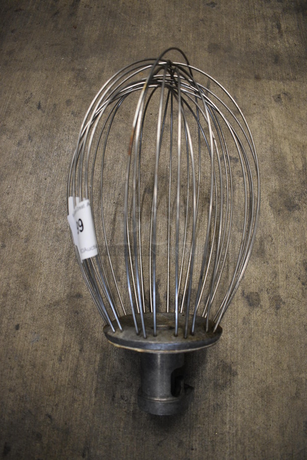 Metal Commercial 30 Quart Whisk Attachment for Mixer. 9x9x16 - Image 1 of 3