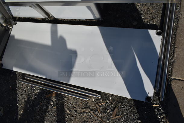 BRAND NEW SCRATCH AND DENT! Regency Stainless Steel Tabletop, Under Shelf and 4 Legs. - Image 4 of 4