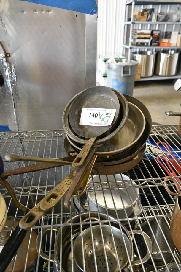 7 Various Metal Skillets. 7 Times Your Bid!  - Image 1 of 7