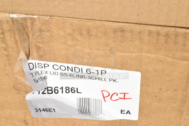 9 BRAND NEW Boxes Including 164TB2222 Lancaster Table & Seating 22" x 22" Cross Cast Iron Table Base Plate, 808B1449ACD Superlevel Self Adjusting Table Foot - 4/Pack, 407KRPLAS13 Choice 13-Slot Plastic Wall Mount Knife Rack, 2 Box Libbey 7508 Vina 12.75 oz. Customizable Tall Wine Glass - 12/Case, 117321310 AllPoints 32-1310 5' x 1/2" ID Fryer Oil Filter Hose, 4558022026 32 oz. Tall Plastic Iced Tea Design Souvenir Cup with Straw and Lid - 200/Case. 9 Times Your Bid!  - Image 10 of 11