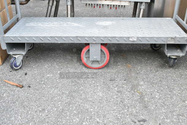 Gray Metal U Boat on Commercial Casters.  - Image 3 of 5