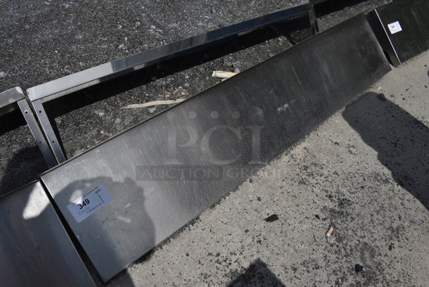 Stainless Steel Shelf w/ Wall Mount Brackets. 60x12x12 - Image 3 of 3