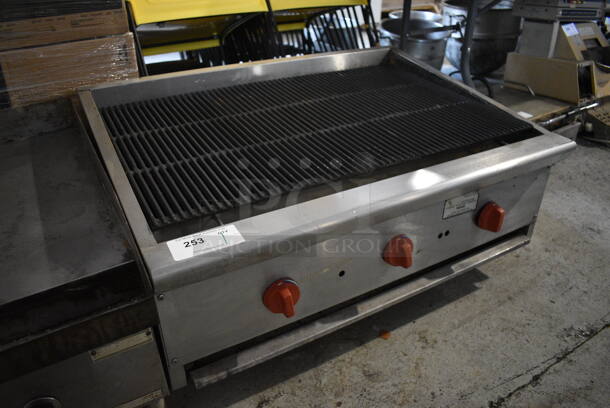 Stainless Steel Commercial Countertop Natural Gas Powered Charbroiler Grill. 36x26x18 - Image 4 of 5
