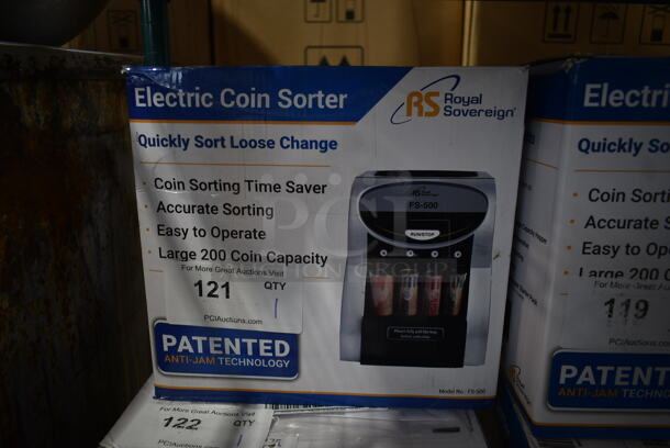 BRAND NEW IN BOX! Royal Sovereign FS-500 Countertop Quick Sort Coin Sorter. 