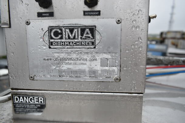 CMA EC-2 Stainless Steel Commercial Corner Pass Through Dishwasher. 120 Volts, 1 Phase.  - Image 12 of 12