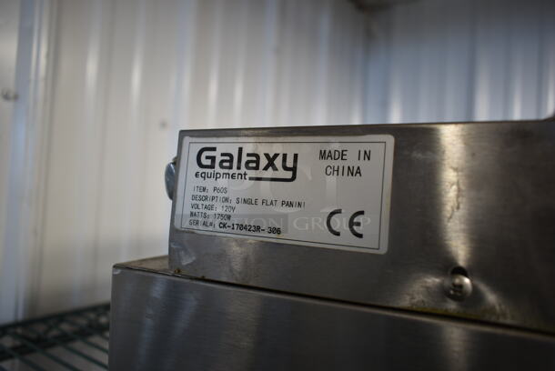 Galaxy P60S Stainless Steel Commercial Countertop Panini Press. 120 Volts, 1 Phase. Tested and Working!  - Image 6 of 6
