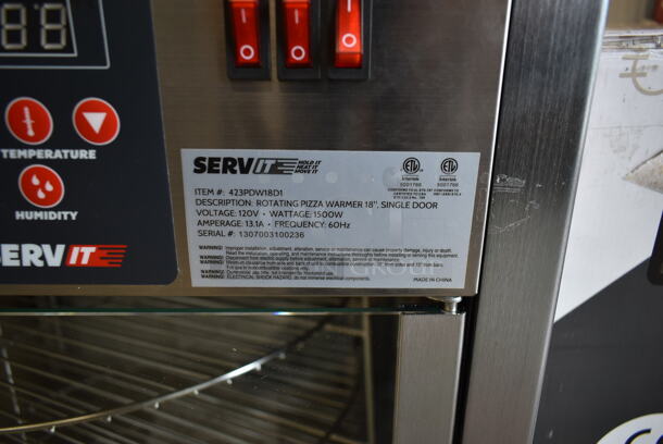 BRAND NEW SCRATCH AND DENT! ServIt 423PDW18D1 Stainless Steel Commercial Countertop Full-Service Countertop Display Warmer with 4 Shelves. 120 Volt, 1 Phase. Tested and Working! - Image 5 of 7