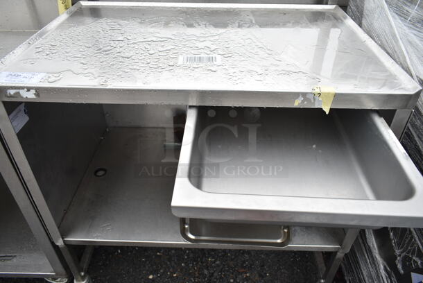 Stainless Steel Commercial Table w/ Under Shelf and Drawer on Commercial Casters.  - Image 4 of 5