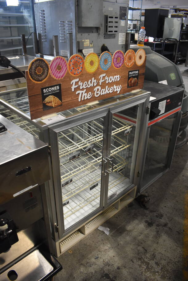 Dry Bakery Display Case With Glass Front, Sides And Back And Double Doors With Polycoated Racks. - Image 2 of 5