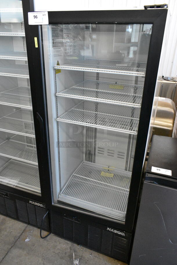 Habco SE12HC Metal Commercial Single Door Reach In Cooler Merchandiser w/ Poly Coated Racks. 115 Volts, 1 Phase. Tested and Working! - Image 1 of 3