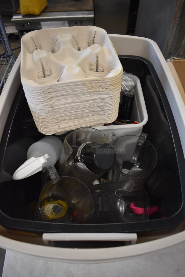 ALL ONE MONEY! Lot of Various Items Including Poly Pitchers and Poly Bin - Image 2 of 4