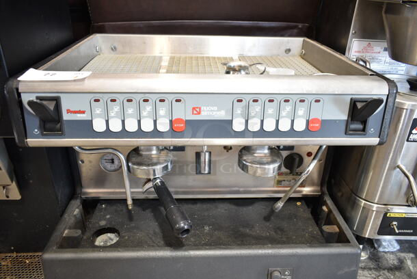 2021 Nuova Simonelli Stainless Steel Commercial Countertop 2 Group Espresso Machine w/ Portafilter and 2 Steam Wands. 240 Volts, 1 Phase.  - Image 5 of 7