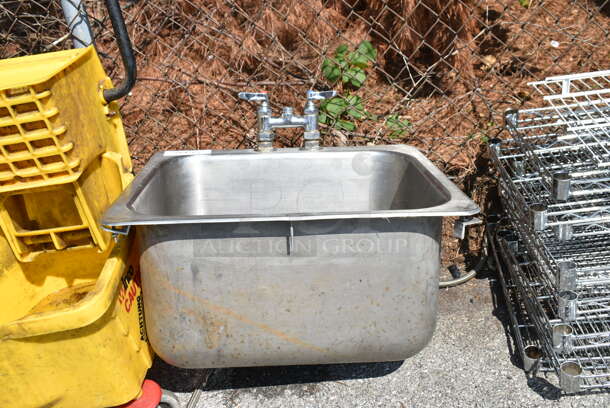 Stainless Steel Single Bay Drop In Sink w/ Handles.  - Image 2 of 5