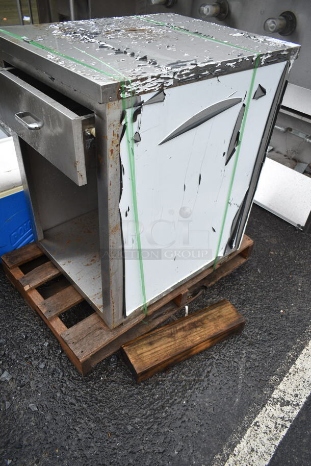 Stainless Steel Counter w/ Drawer and Under Shelf.  - Image 2 of 4