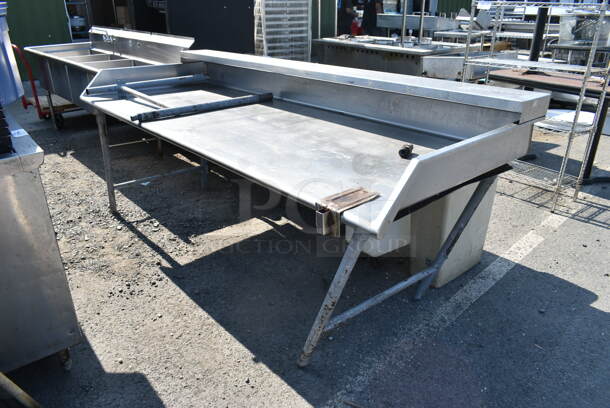 Stainless Steel Table w/ Can Opener Mount.  - Image 1 of 6