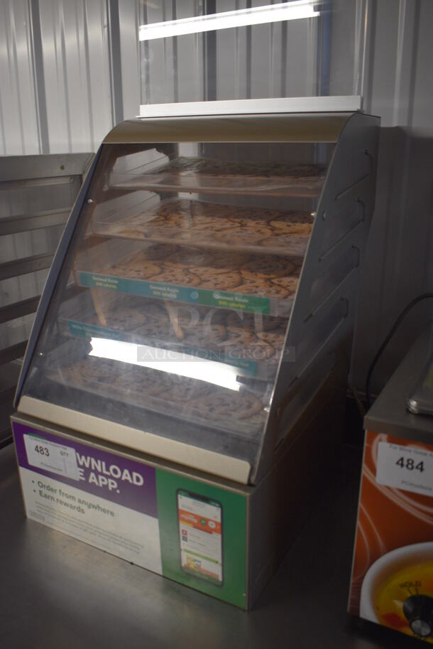 Nemco Brown Metal Countertop Dry Cookie Display Case Merchandiser. 15.5x15x36 - Image 2 of 3