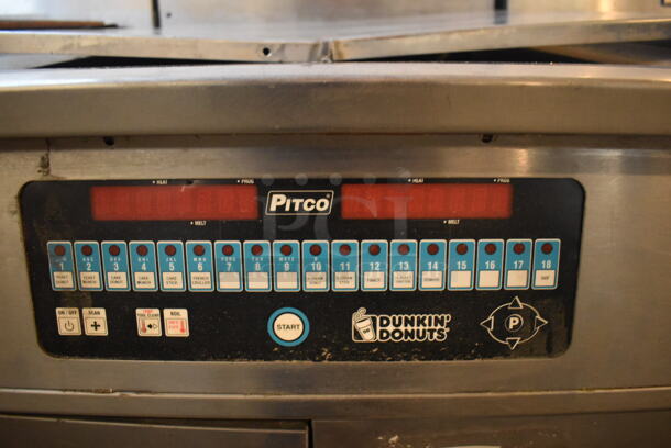 Pitco Frialator DD24RUFM Stainless Steel Commercial Natural Gas Powered Donut Fryer w/ Grease Trap. 72,000 BTU. 29x43x56 - Image 6 of 9