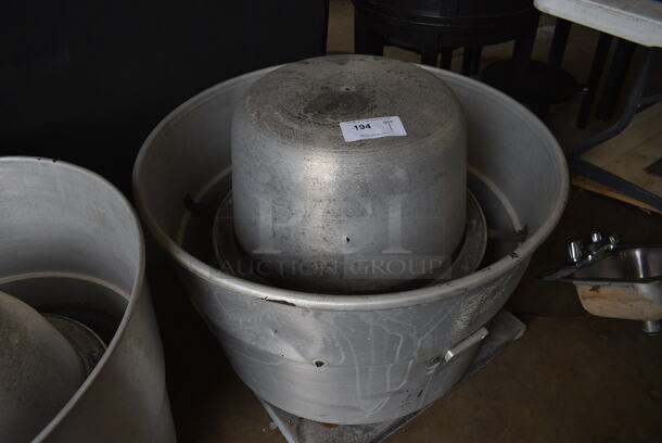 Metal Commercial Rooftop Mushroom Exhaust Fan. 208-240 Volts, 3 Phase. 33x33x27 - Image 2 of 3