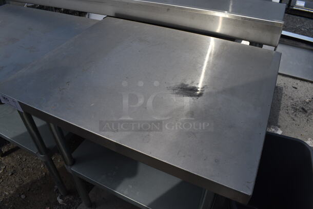 Stainless Steel Table w/ Metal Under Shelf. 30x24x34 - Image 2 of 3