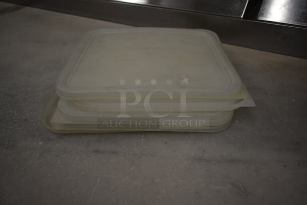 ALL ONE MONEY! Lot of 3 Poly Bins and 3 White Lids - Image 4 of 4