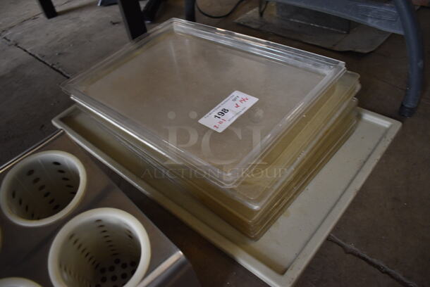 ALL ONE MONEY! Lot of 14 Poly Items Including Full Size Drop In Bin Lids! - Image 2 of 3