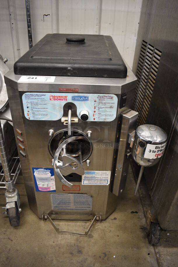 Taylor 430-12 Stainless Steel Commercial Countertop Single Flavor Frozen Beverage Machine w/ Drink Mixer Attachment. 115 Volts, 1 Phase. 21x29x28 - Image 1 of 7