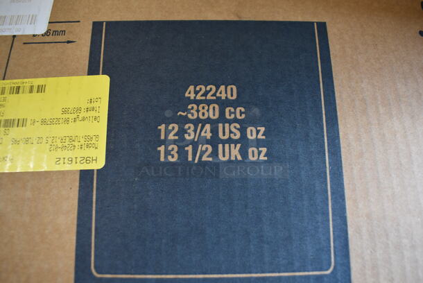 2 Boxes of 12 BRAND NEW Pasabahce Bistro Beverage Glasses. Missing 6 Glasses. 3.5x3.5x3.5. 2 Times Your Bid! - Image 2 of 6