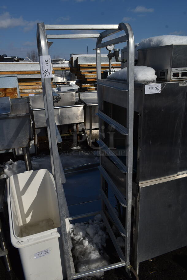 Metal Commercial Pan Transport Rack on Commercial Casters. - Image 1 of 3