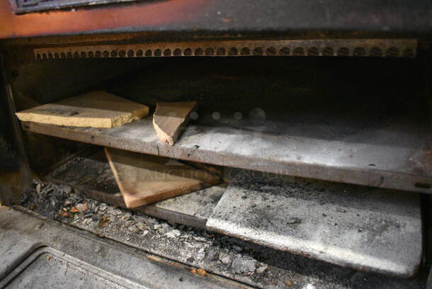 Baker's Pride Model P-44S Stainless Steel Commercial Electric Powered Double Deck Pizza Oven w/ 2 Cooking Stones and 2 Broken Cooking Stones on Commercial Casters. 115/208 Volts. 26.5x29x35 - Image 7 of 10