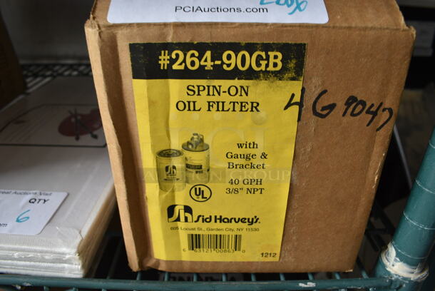 2 Boxes of Sid Harvey's 264-90GB Spin On Oil Filters. 4x4x6.5. 2 Times Your Bid!