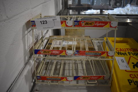 White Poly Coated Countertop Rack. 14x10x12