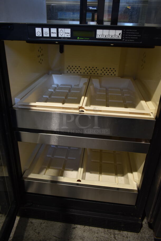 Metal Mini Cooler Merchandiser. Tested and Powers On But Does Not Get Cold
 - Image 3 of 3