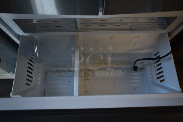 General Electric GE Stainless Steel French Style Cooler Freezer. Tested and Powers On But Does Not Get Cold - Image 9 of 9
