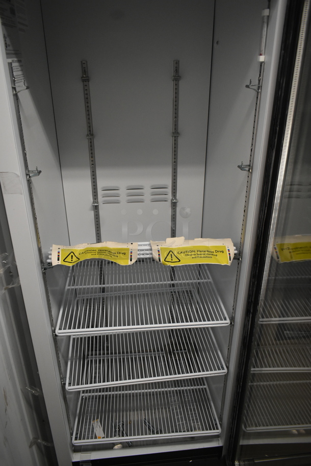 2019 Habco SE18 Metal Commercial Single Door Reach In Cooler Merchandiser w/ Poly Coated Racks. 115 Volts, 1 Phase. Tested and Working! - Image 3 of 4