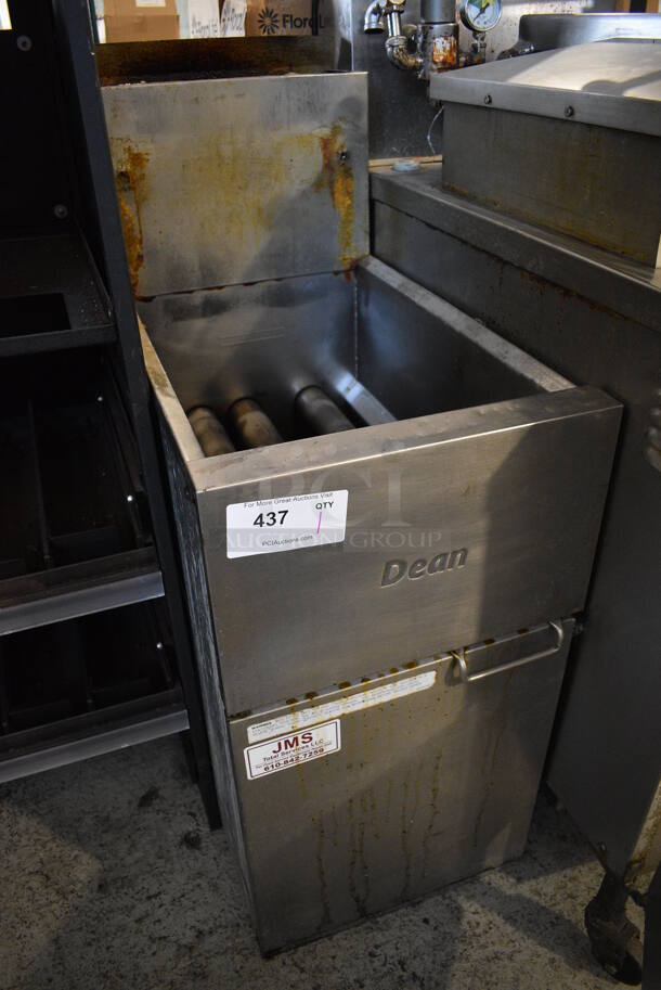2012 Dean Model SR142GP Stainless Steel Commercial Floor Style Propane Gas Powered Deep Fat Fryer. 105,000 BTU. 15.5x29x39 - Image 3 of 5