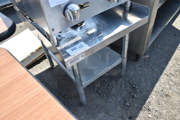 PrepLine PES-3024 Stainless Steel Equipment Stand w/ Metal Under Shelf.  - Image 2 of 5