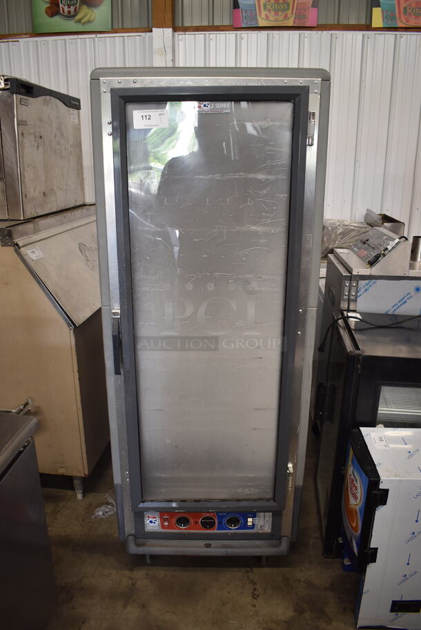 2016 Metro C539-CFU-U-GY Commercial 
Gray Heated Holding And Proofing Cabinet With Clear Door And Pan Racks.  120V. Tested and Working! - Image 1 of 5