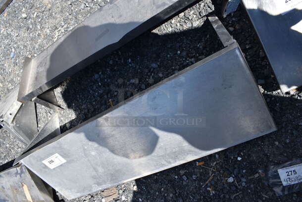 Metal Shelf w/ Wall Mount Brackets. 36x13x14 - Image 3 of 3