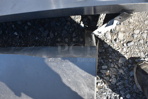 Metal Shelf w/ Wall Mount Brackets. 36x12x8 - Image 3 of 4