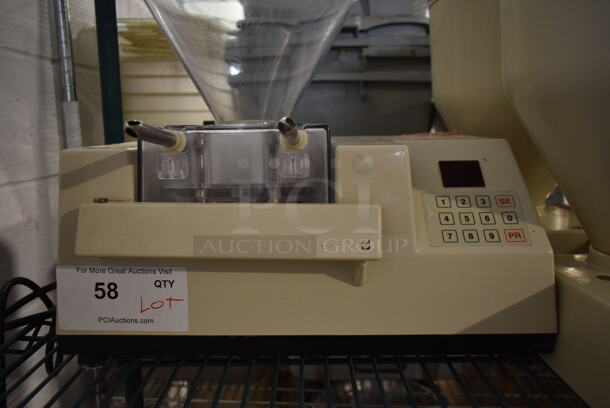 Edhard MK Metal Commercial Countertop Donut Pastry Filler Machine w/ 5 Hoppers. 120 Volts, 1 Phase. Tested and Working! - Image 5 of 9