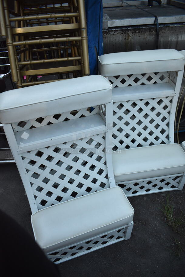 2 White 2 Tier Units. 2 Times Your Bid! - Image 1 of 5