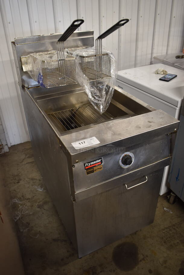 Frymaster MJCFSD Commercial Stainless Steel Natural Gas Fryer With 2 Fry Baskets On Galvanized Legs. 150,000 BTU. - Image 2 of 6