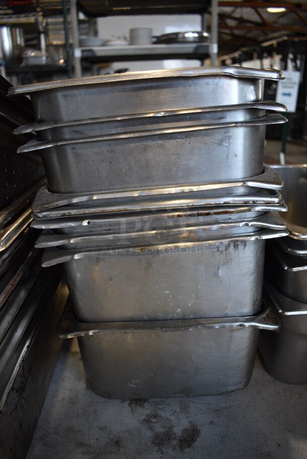 ALL ONE MONEY! Lot of Various Stainless Steel Drop In Bins. Includes 1/4x2.5, 1/6x6, 1/3x2, 1/3x4, 18/3x6, 1/2x6 - Image 5 of 6