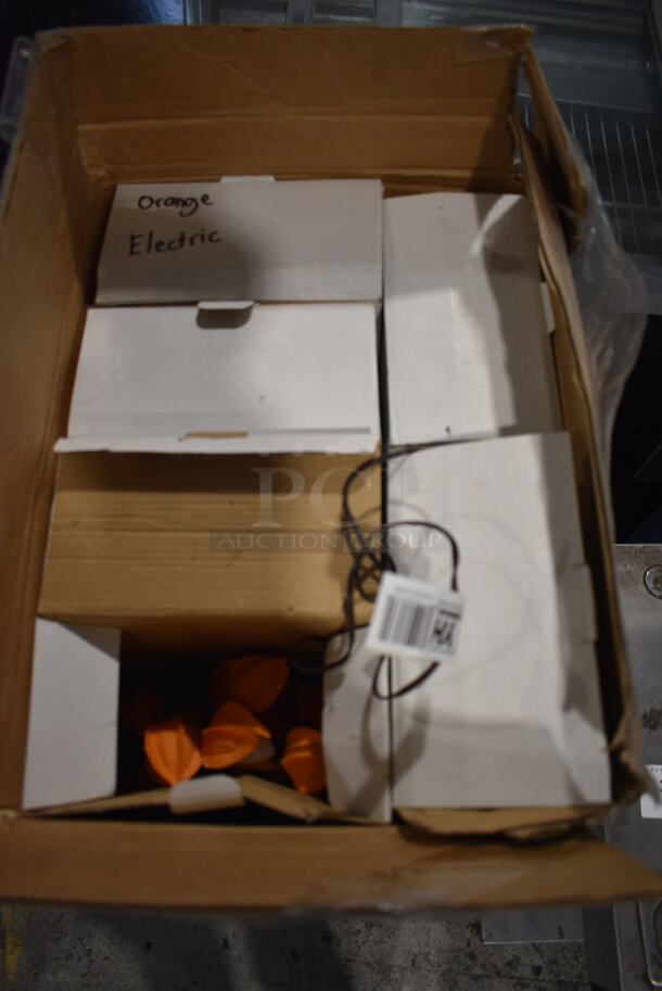 ALL ONE MONEY! Lot of 6 Boxes of Orange Light Up Decor! - Image 4 of 4