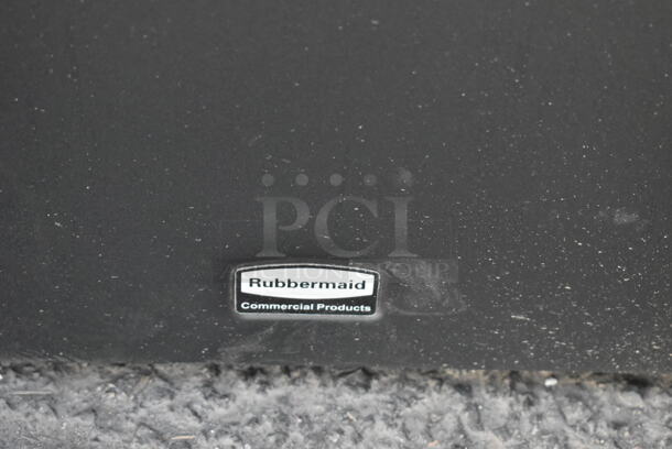 Rubbermaid Sustain 2078980 23 Gallon Black Single Stream Mixed Recycling Indoor Square Recycling Container - Image 6 of 6