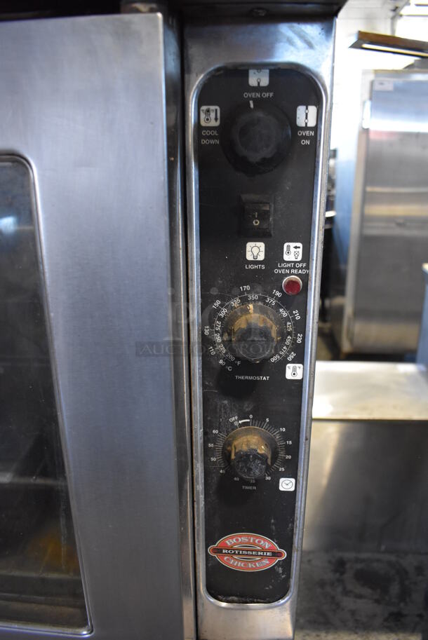 Blodgett Stainless Steel Commercial Gas Powered Full Size Convection Oven w/ View Through Doors, Metal Oven Racks and Thermostatic Controls on Metal Legs. 38x39x58 - Image 3 of 6