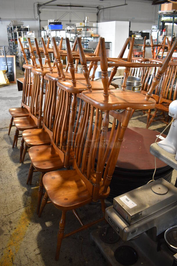 4 Wooden Dining Chairs. Stock Picture - Cosmetic Condition May Vary. 20x18x42. 4 Times Your Bid! - Image 5 of 5