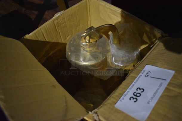 Gold Finish Metal Bell. 9x9x10. (lounge) - Image 3 of 4